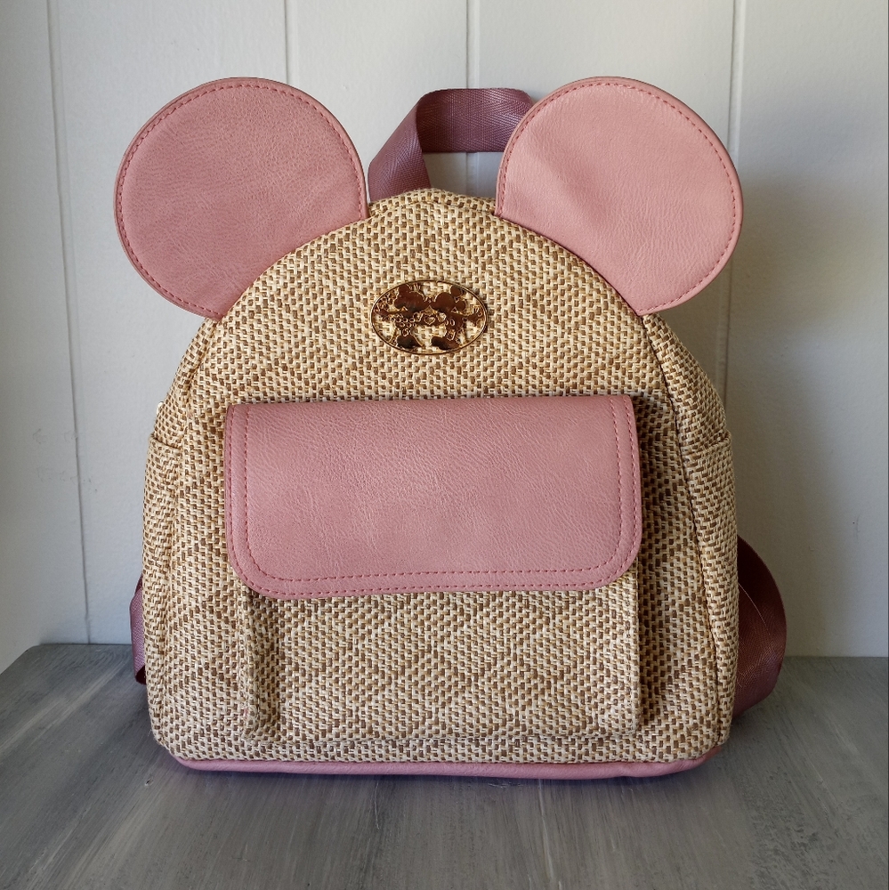Mickey and Minnie Mouse Mini Backpack Pink